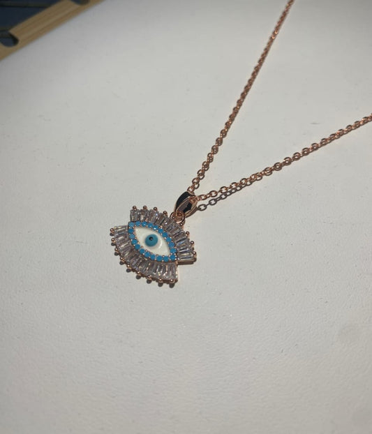 Evil Eye Rose Gold Pendant
