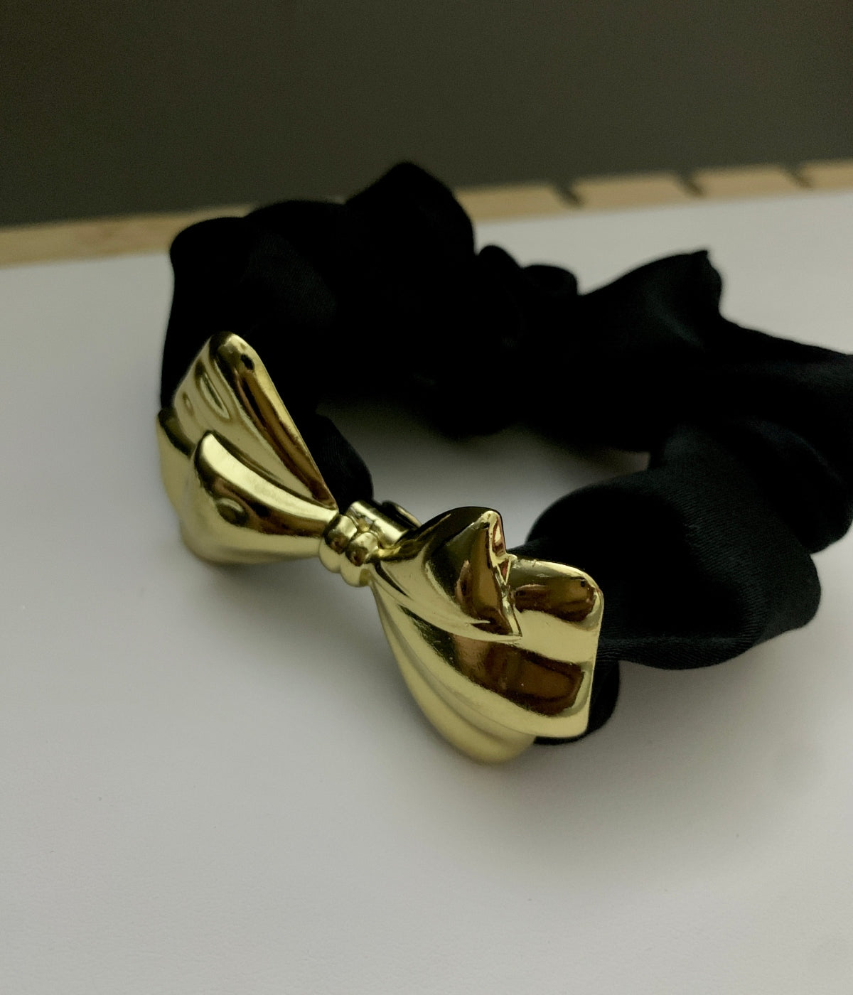 Gold Plated Bow Tie Hair Tie