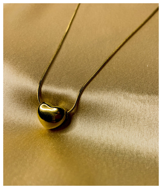 Golden Heart Chain Pendant