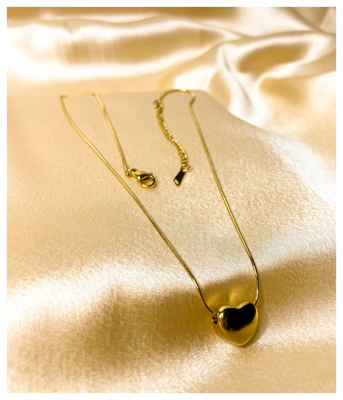 Golden Heart Chain Pendant