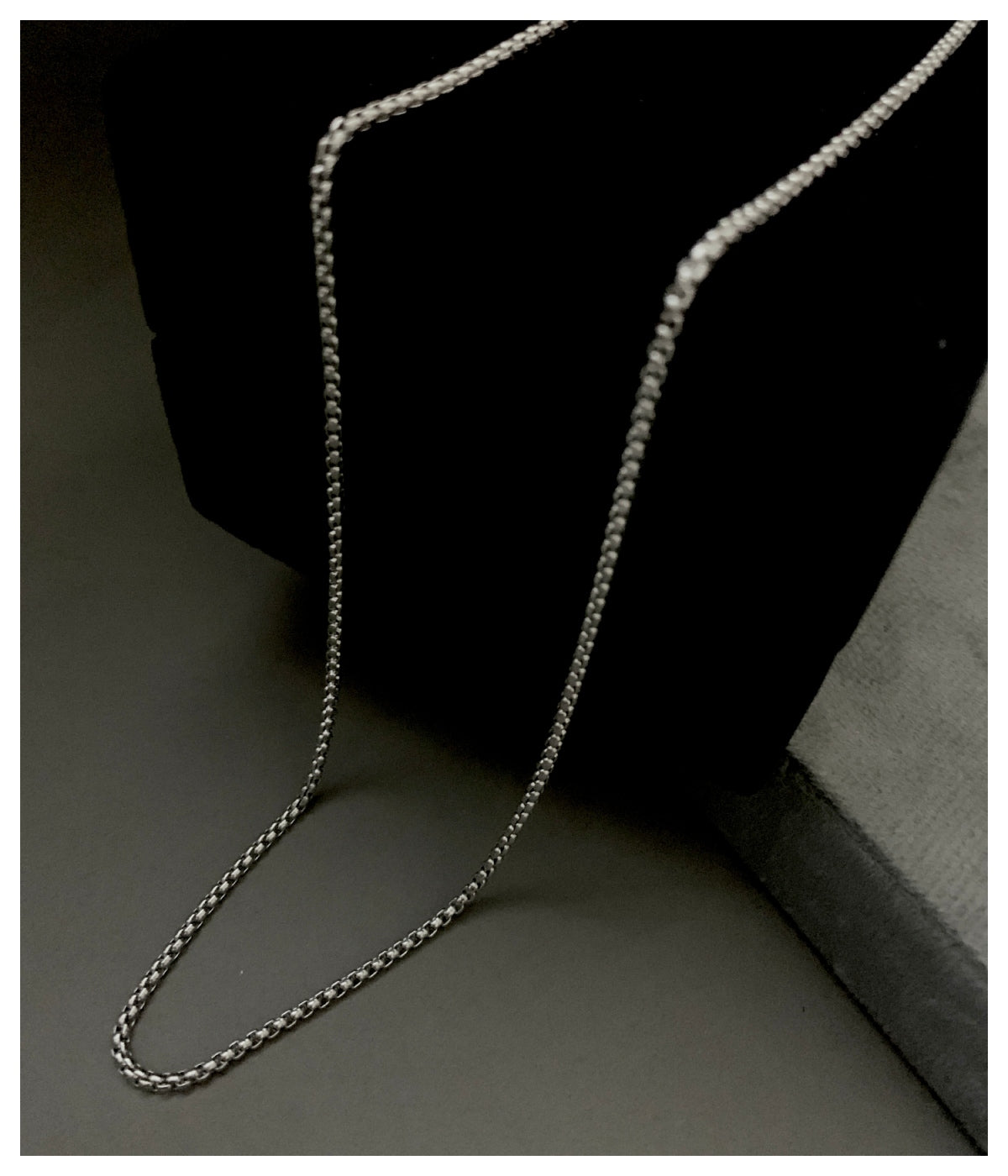 Minimal Cable Silver Chain for Men