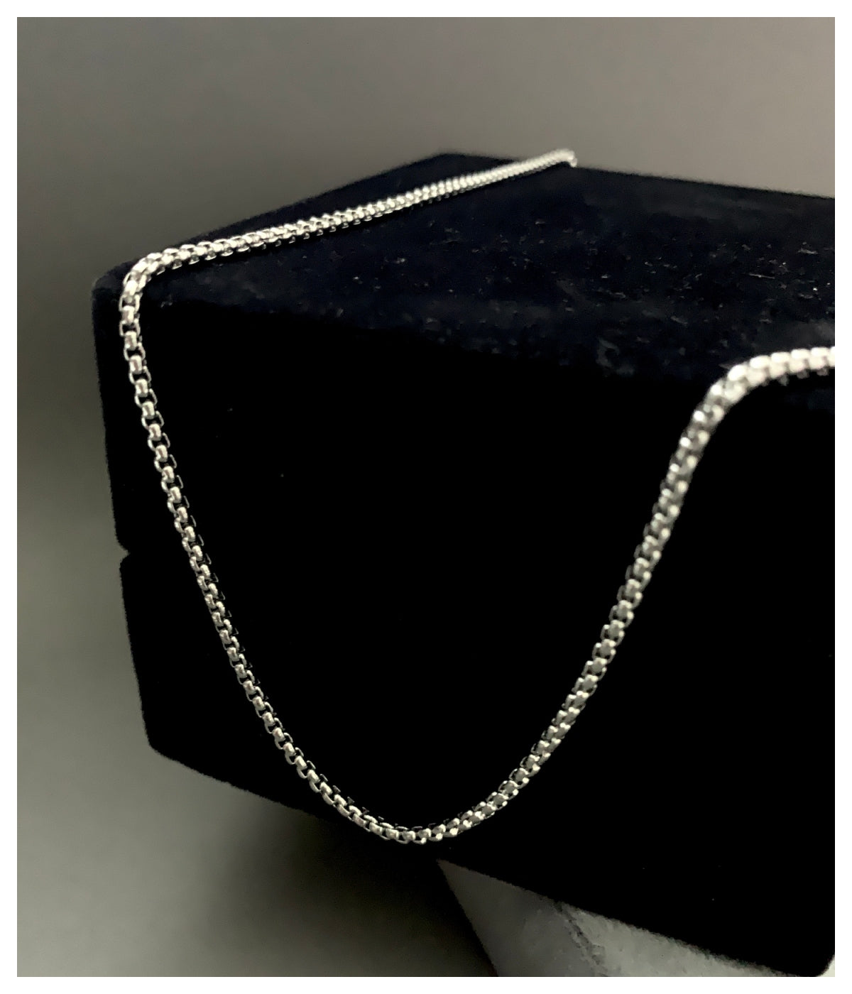 Minimal Cable Silver Chain for Men