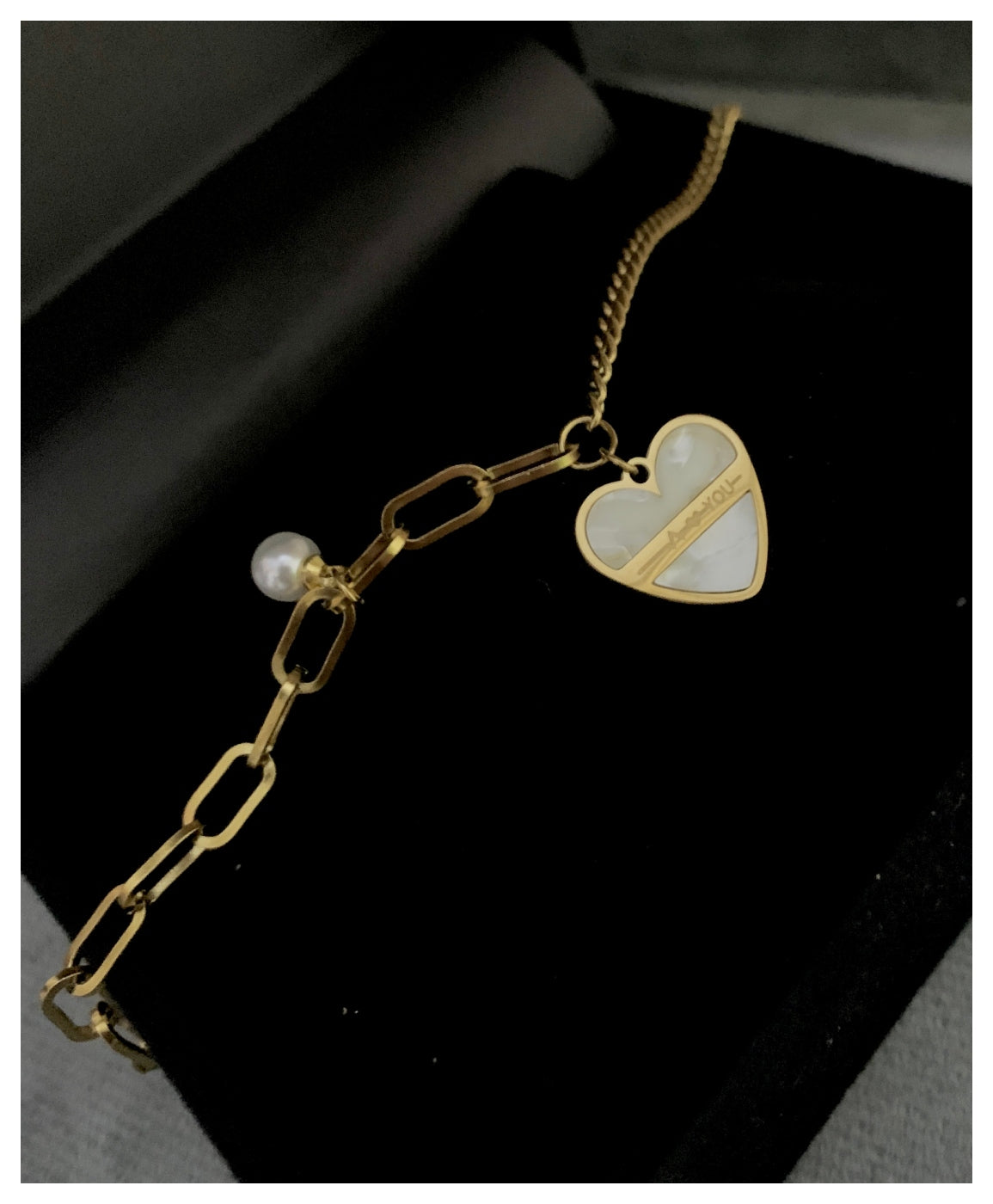 Stainless Steel I Love You Bracelet