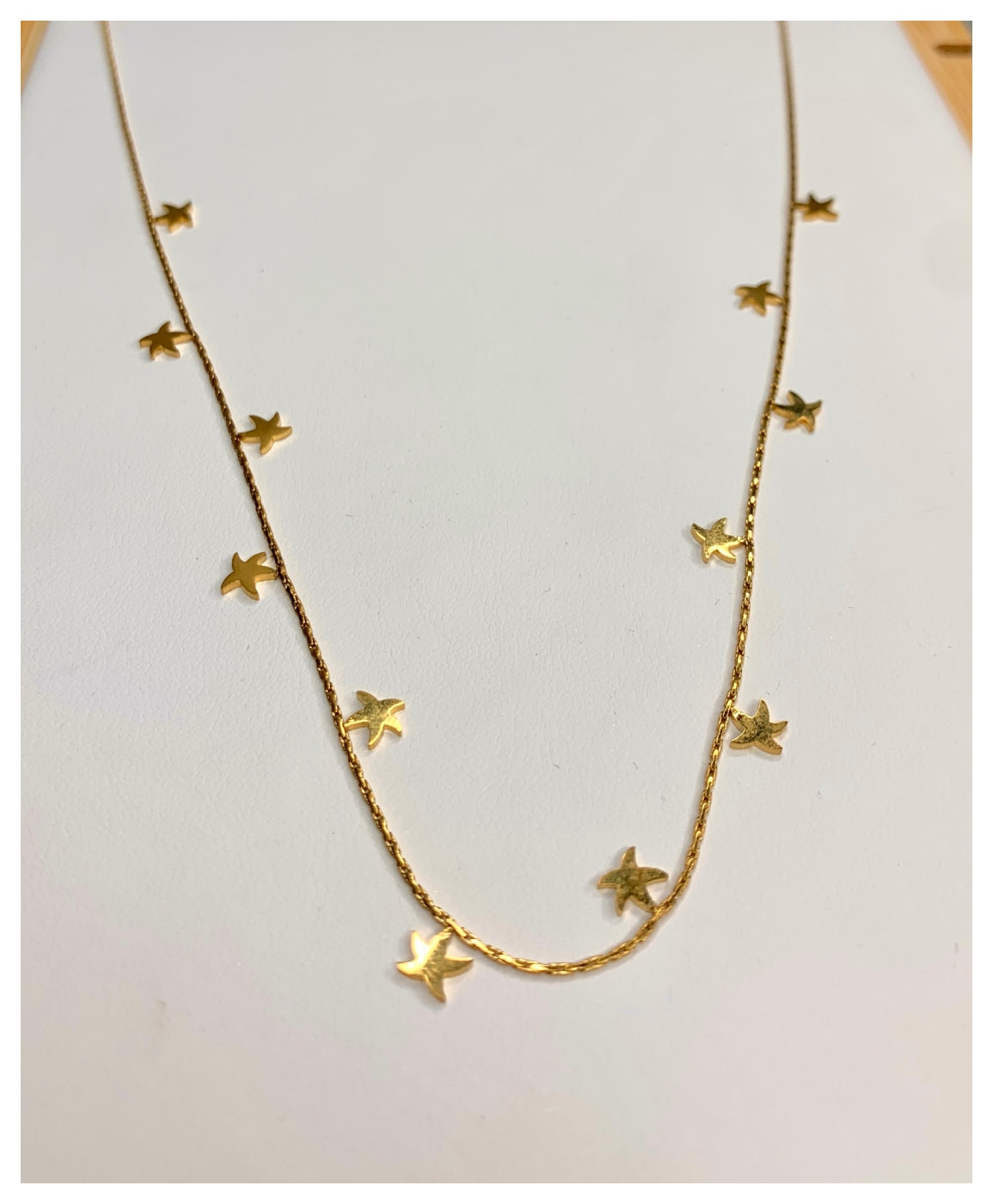 Trendy Star Neckpiece & Flower Earrings Set