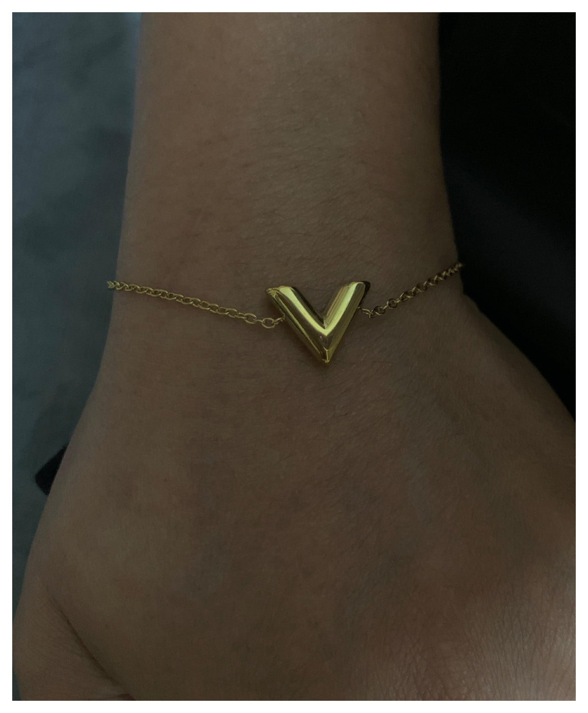 Stylish V-Shape Stainless Steel Bracelet