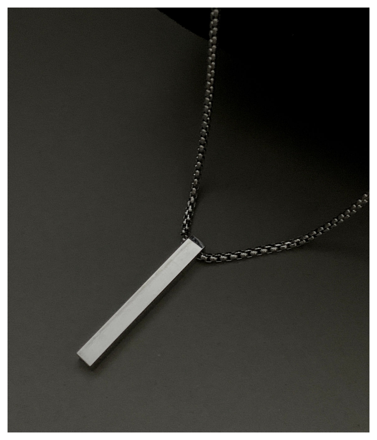 Silver Charm Stainless Steel Chain Pendant For Men