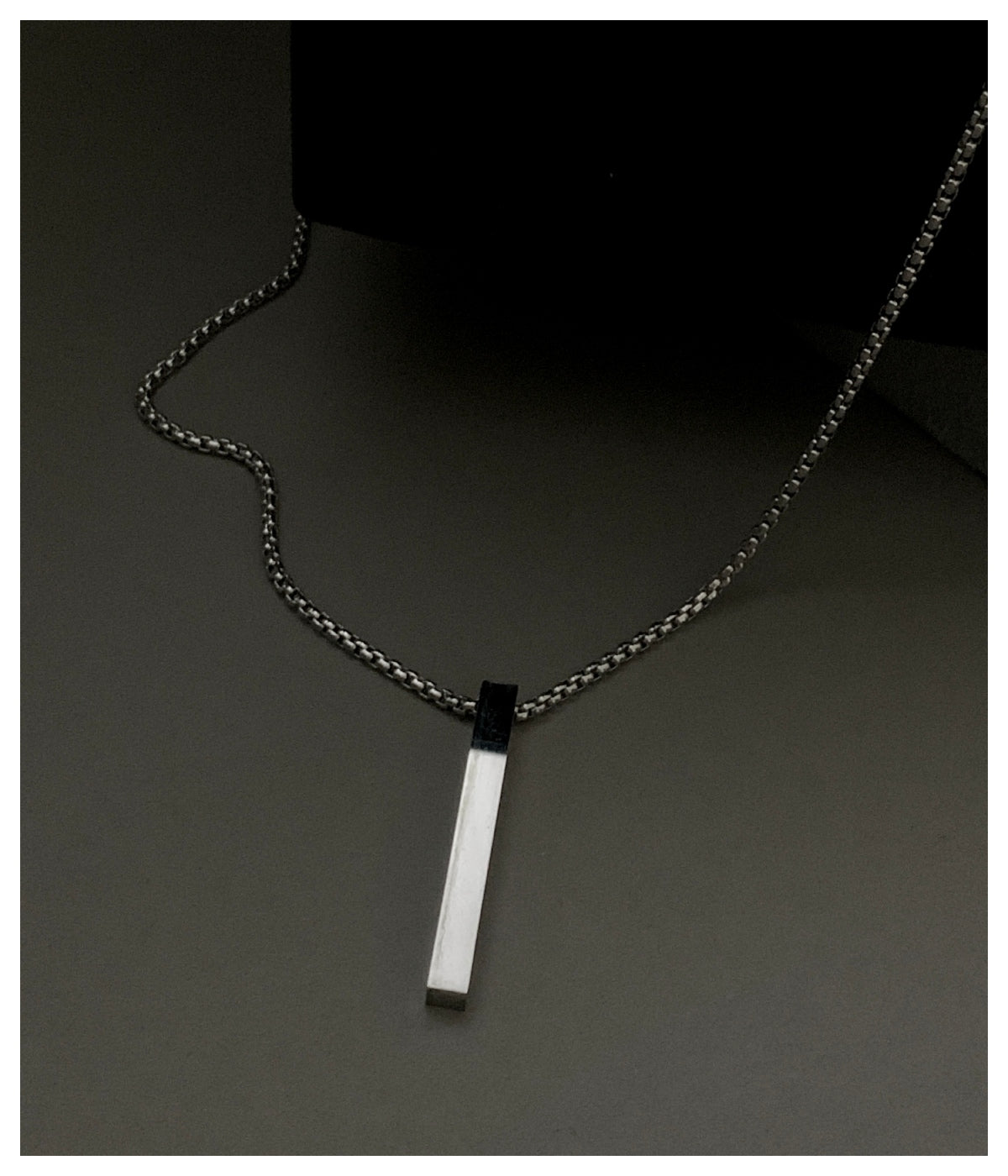 Silver Charm Stainless Steel Chain Pendant For Men