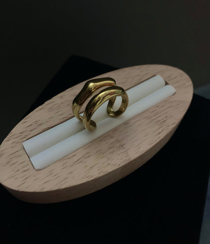Double Layer Golden Ring