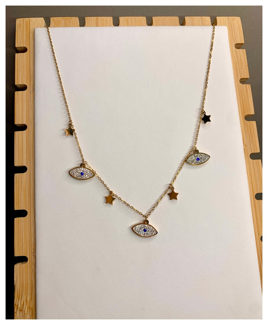 Evil Eye Charm Neckpiece