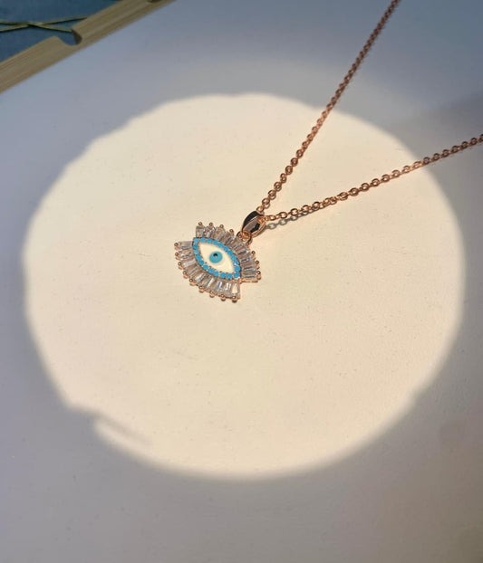 Evil Eye Rose Gold Pendant