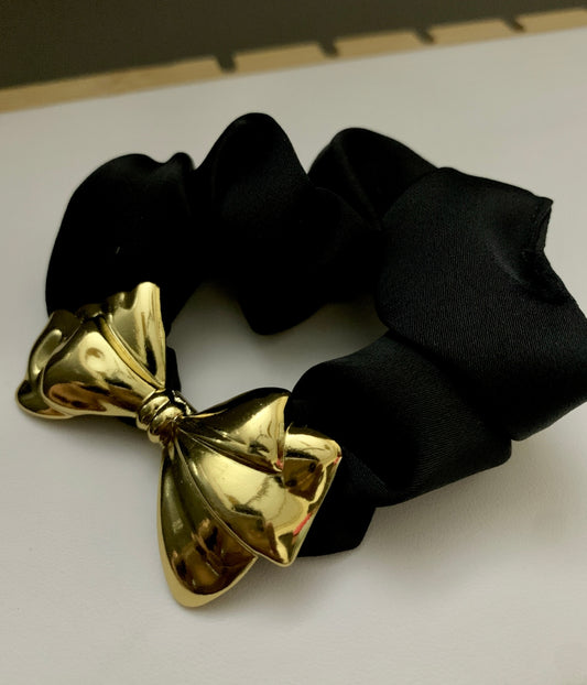 Gold Plated Bow Tie Hair Tie