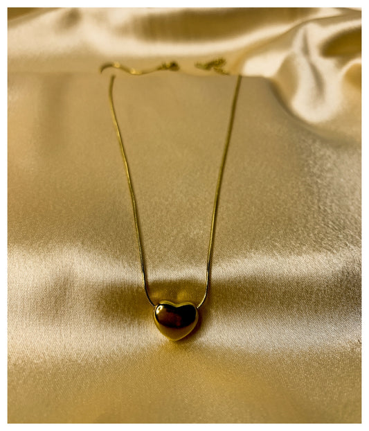 Golden Heart Chain Pendant