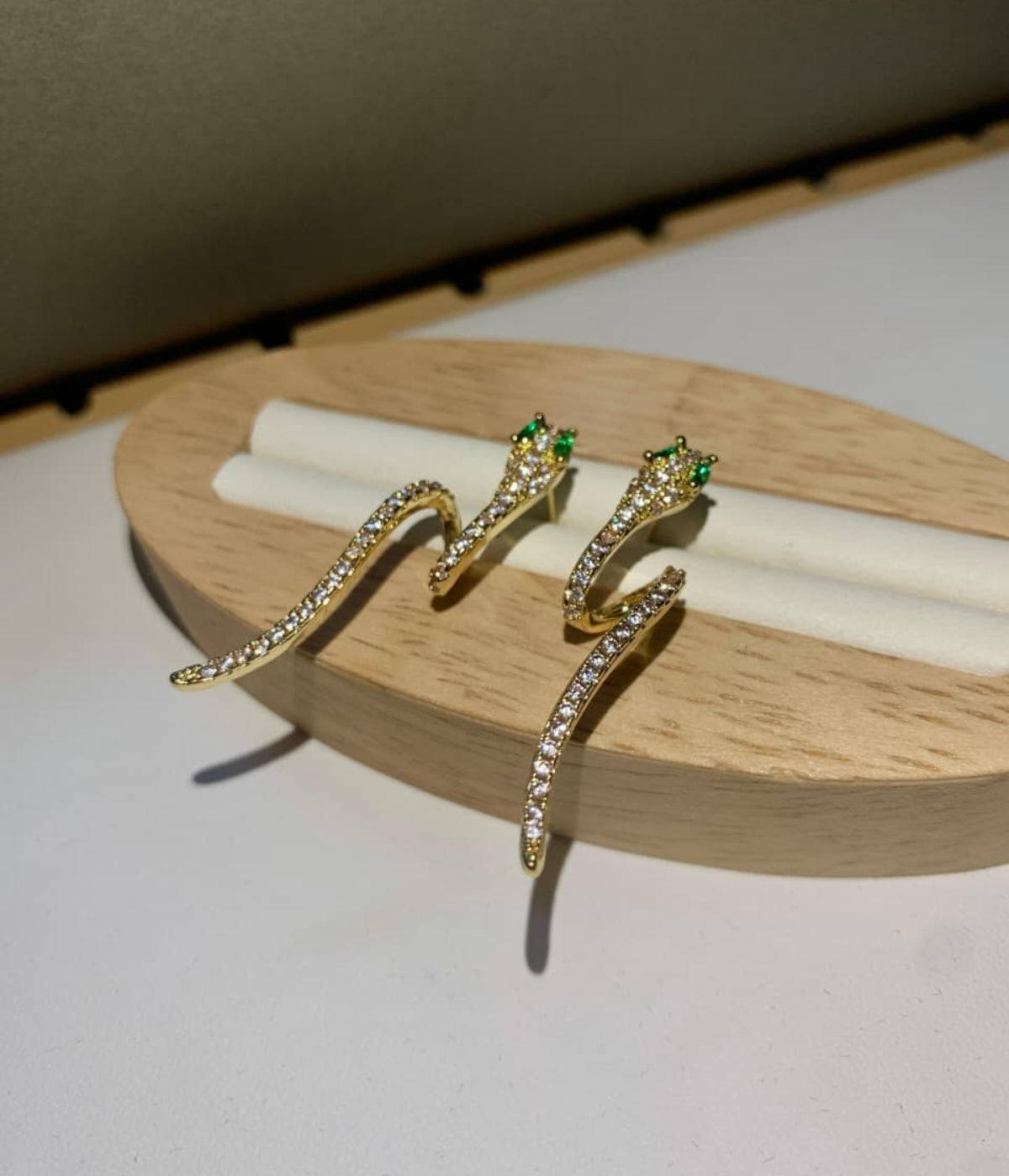 Trendy Snake Design Stud Earrings