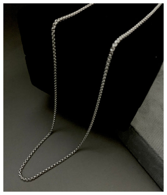 Minimal Cable Silver Chain for Men