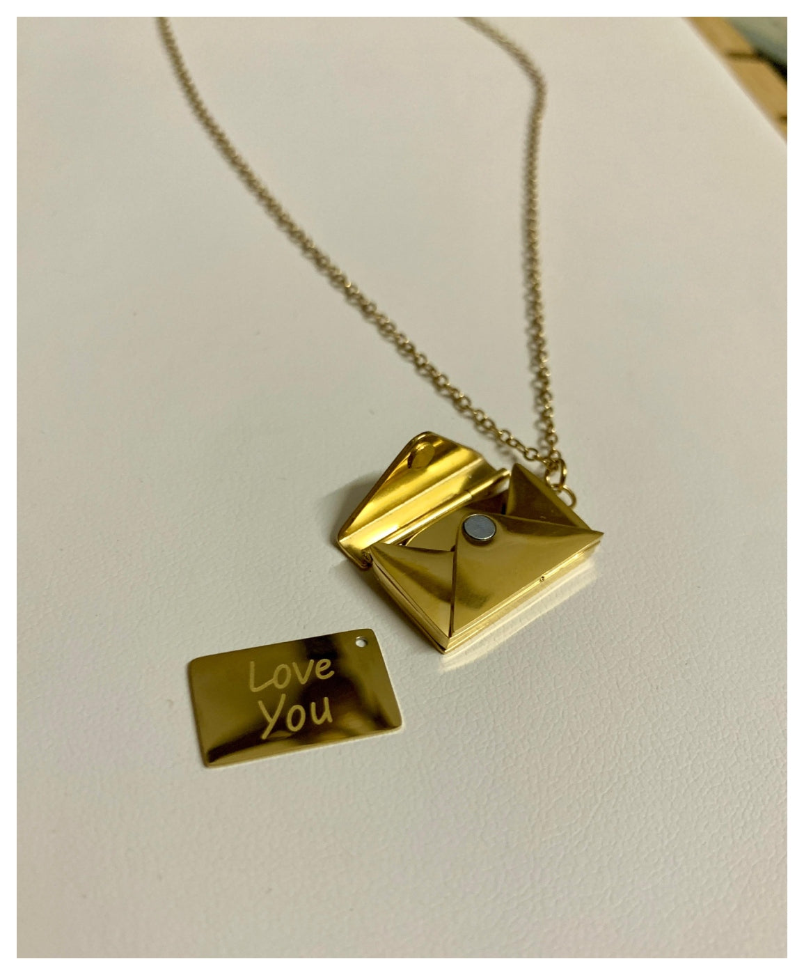 Romantic Envelope Pendant For Couple