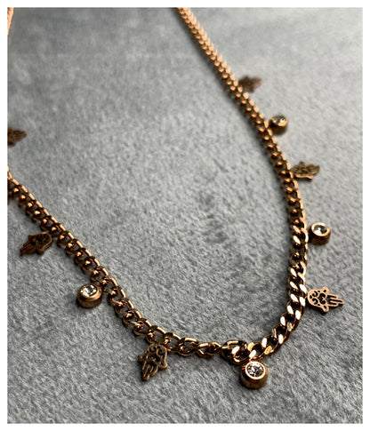 Rose Gold Plated Cuban Link Necklace