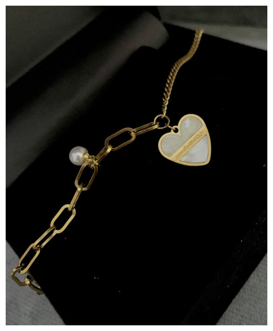 Stainless Steel I Love You Bracelet