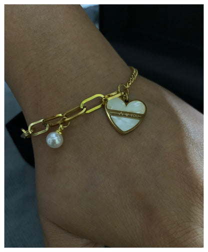 Stainless Steel I Love You Bracelet