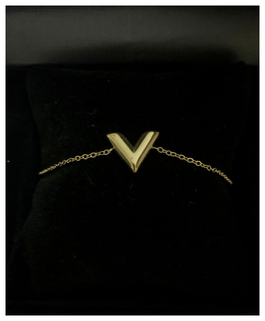 Stylish V-Shape Stainless Steel Bracelet