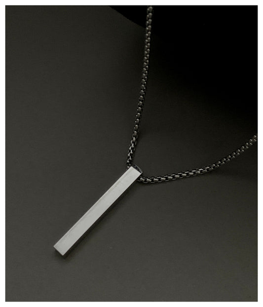 Silver Charm Stainless Steel Chain Pendant For Men